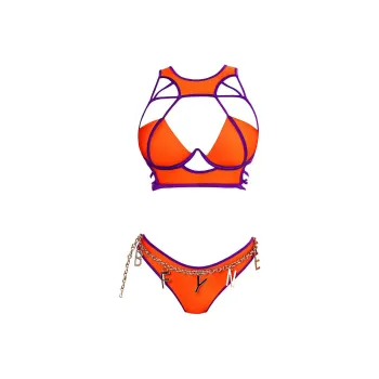 Victoria's Secret BFYNE Reese Swim Bottom / Bright Orange Swimming Shorts Women's Orange