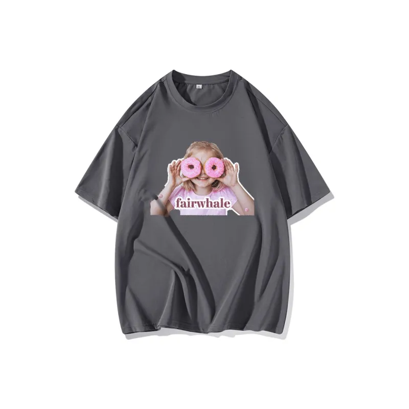 FAIRWHALE Drop Shoulder Sleeve T Shirt Women's-12