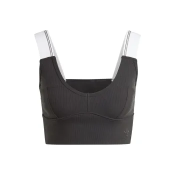 Adidas Originals Tape Bra Top Sports Underwear Women's Black