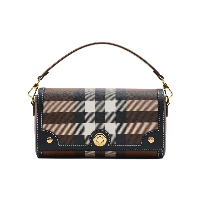 Burberry Polyurethane One Shoulder Handbag Women's Dark Birch Brown-0