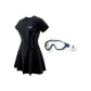 Swimsuit+Large Frame Swim Goggles 4