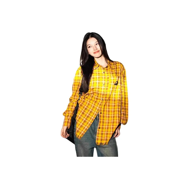 NEAR HERE Shirts Unisex Yellow-0