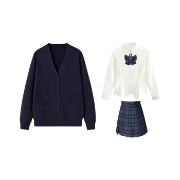 SHENBEI JK Two Piece Skirt Sets Women's