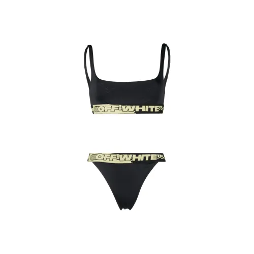 OFF WHITE Logo Band Bikini 'Black'