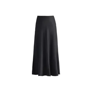 Wen Shan Casual Long Skirt Women's Black