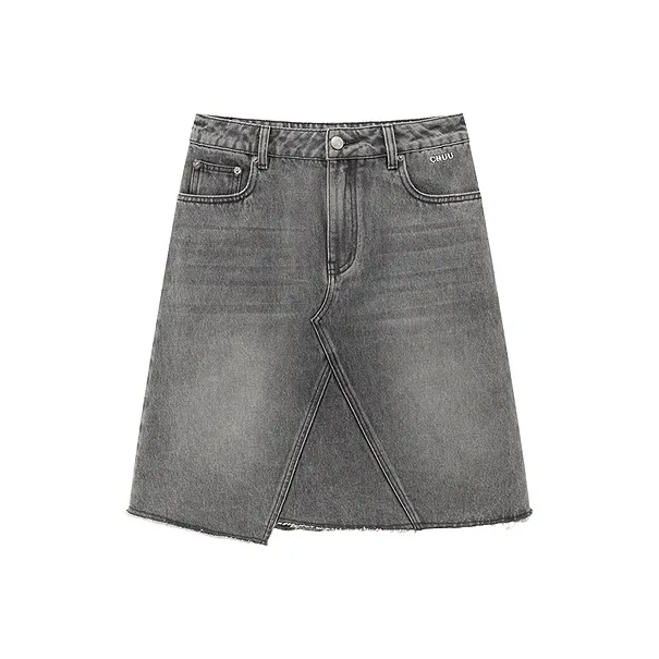 CHUU Casual Short Skirts Women's Dark Gray-0