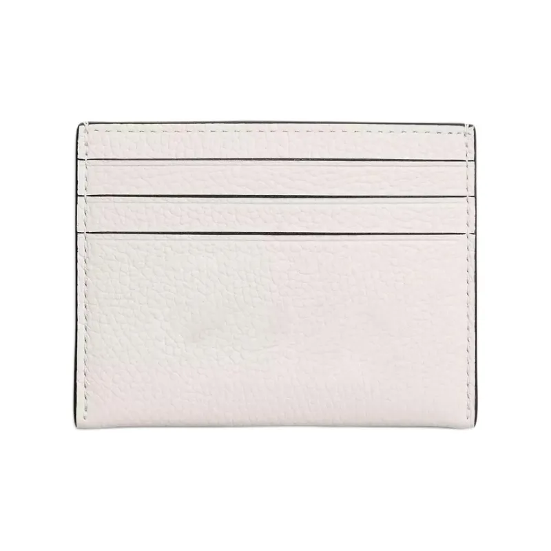 COACH Card Case Grain Leather Card Holder Mini Men's Chalk White-1