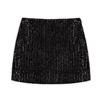 Anine Bing Tierra Sequin Embellished Mini Skirt