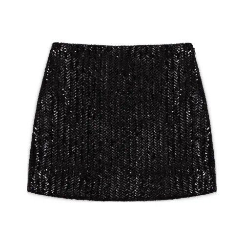 Anine Bing Tierra Sequin Embellished Mini Skirt