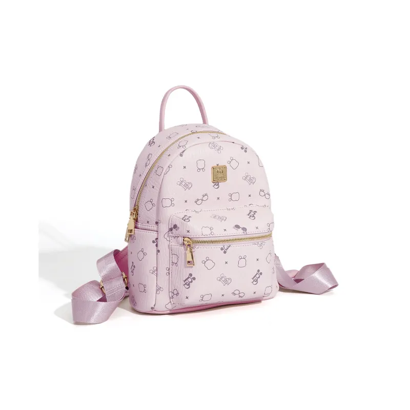BOBDOG PU Backpack Women's Pink/Brown-4