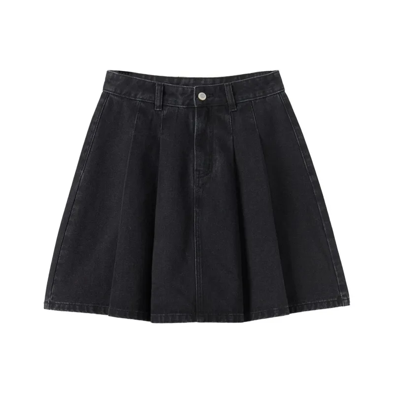 【dme】 Denim Short Skirts Women's Black-0