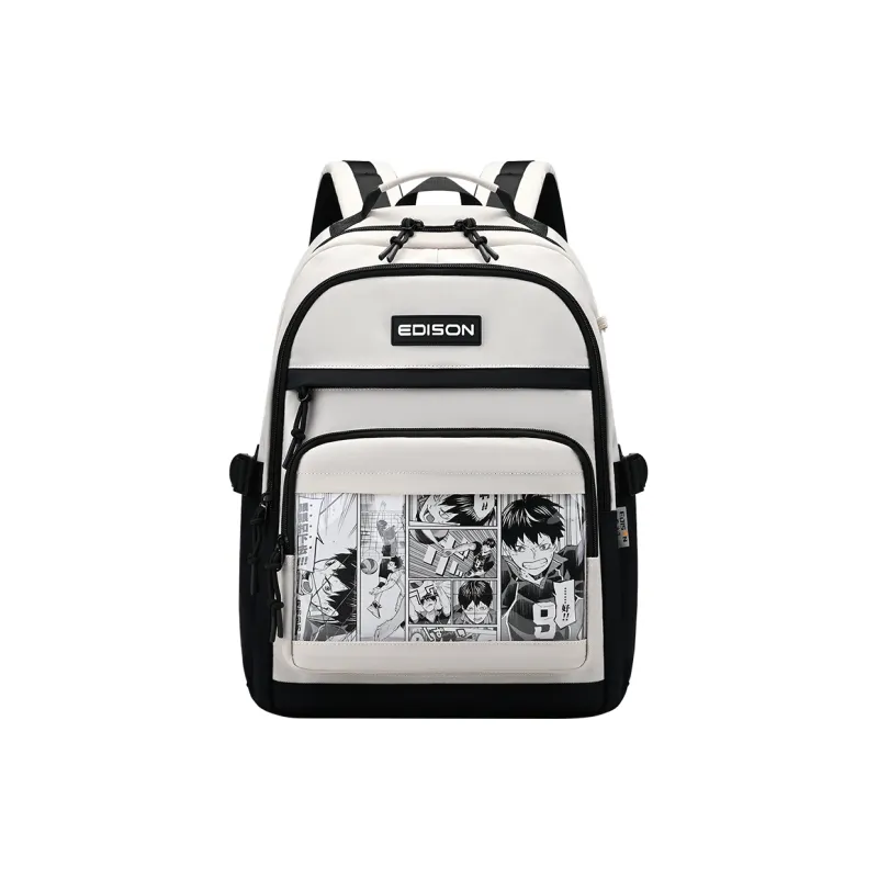 EDISON Water repellent Nylon Backpack Unisex Multicolor-4