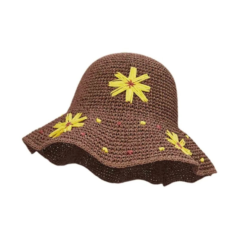 MUSTKOO Straw Woven Sun Protection Hats Women's-6