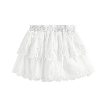 GLEE DIARY Casual Short Skirts Women's White