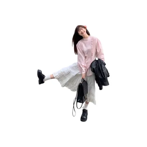 HUOLIDEDITU Shirts Women's Pink