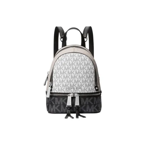 MICHAEL KORS Coated Canvas crocodile-effect Mini Women's Black & White