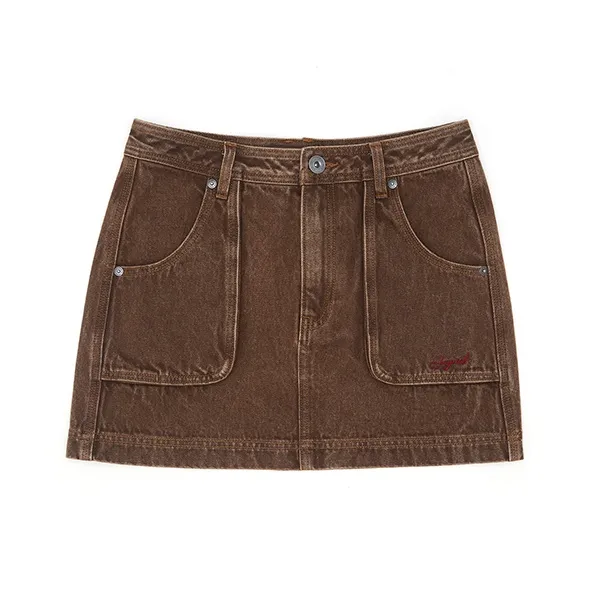 JOYRICH Denim Short Skirts Women's Khaki-0