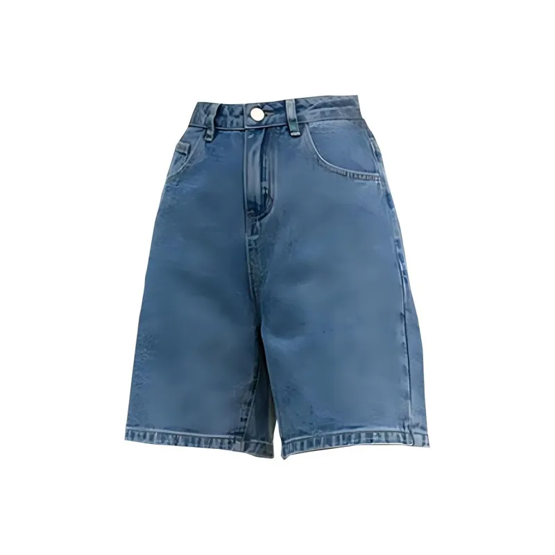 Concubine Zhu Denim Shorts Women's Light Blue-3