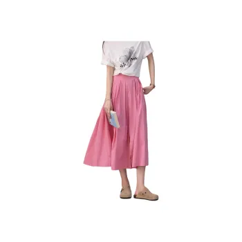 【dme】 Casual Long Skirts Women's Light Pink