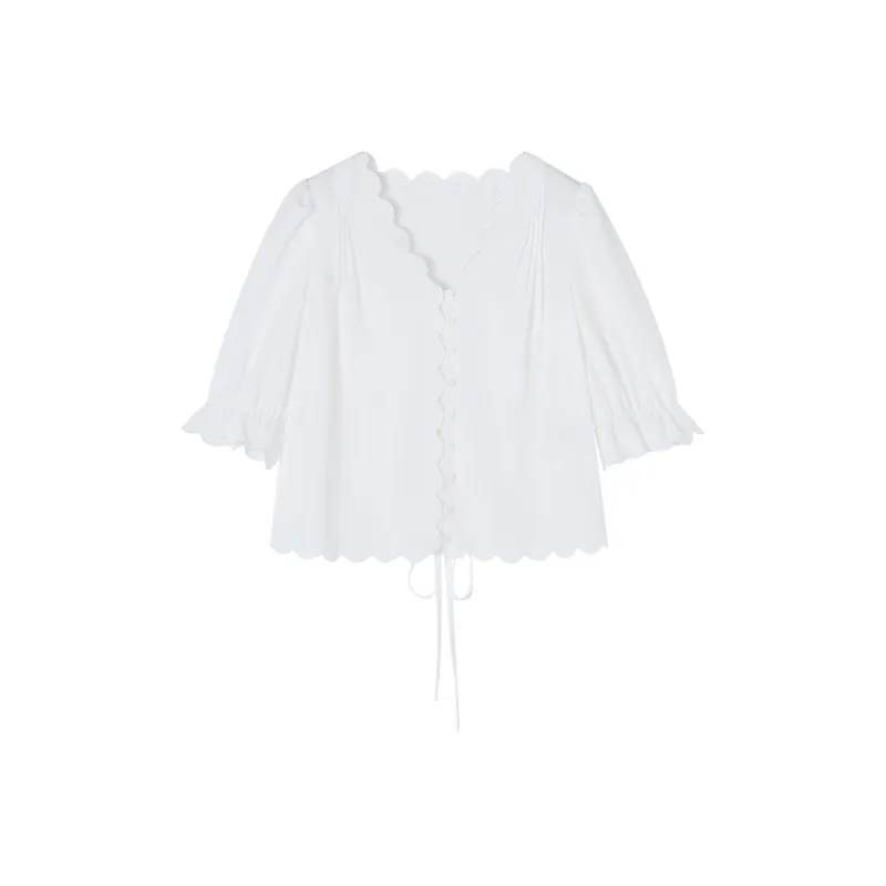 XIANGYING Shirts Women's White-0