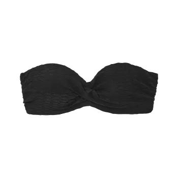 Victoria's Secret PINK Mix & Match Twist Push-Up Bandeau Top / B Bikini Women's Black