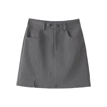 0571 Family Casual Short Skirts Women's Gray
