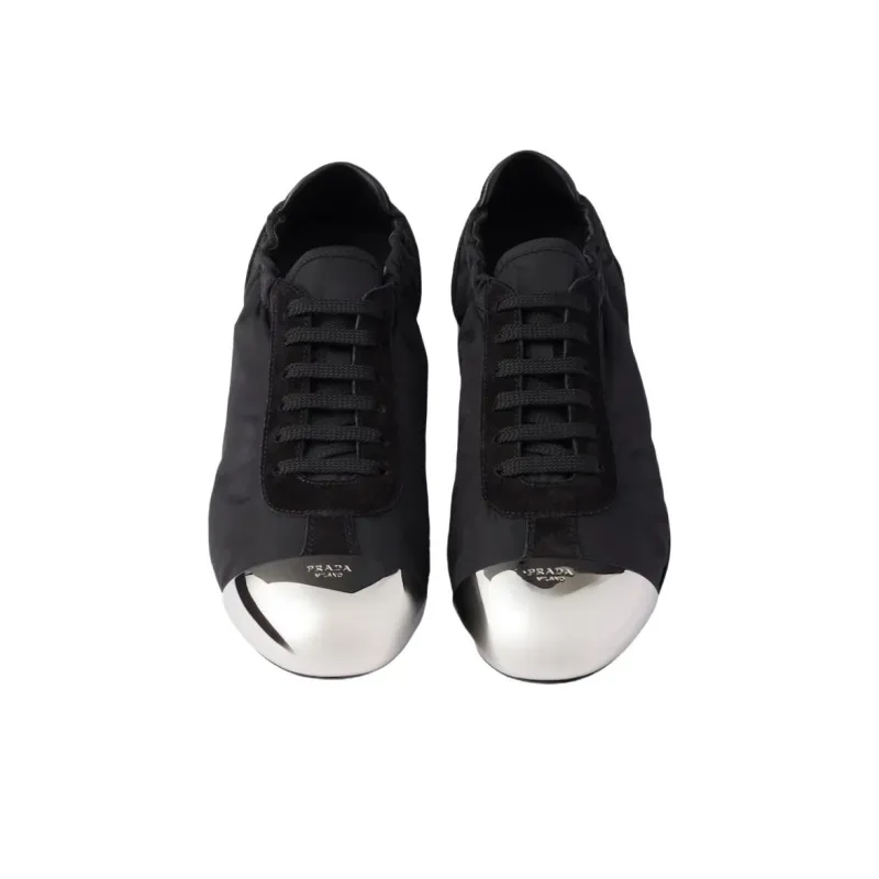 PRADA Collapse Low Top Casual Shoes Women's Black-4