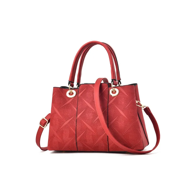 HACIN PU Shoulder Bag Women's Blue/Black/Red/Khaki/Gray-5