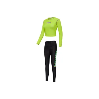 VECTOR Two-Piece Swimsuits Women's Sci-Fi Green With Pads+Pants