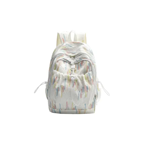 PAIBLOKS Canvas Backpack Women's Multicolor