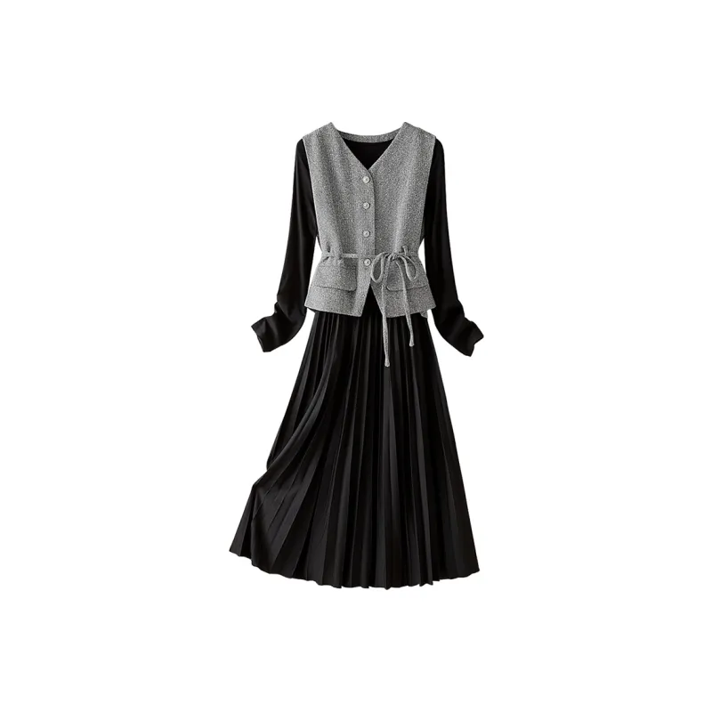 Cypress House Skirt Set Women's Black White+Black-0