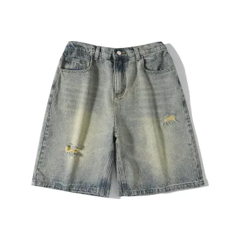 DIDTEK Denim Shorts Women's Yellow Mud