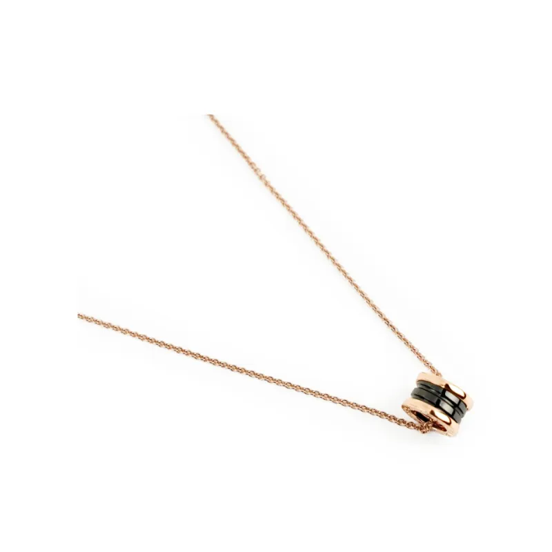 BVLGARI B.Zero1 Series 18K Rose Gold Necklaces Unisex-2