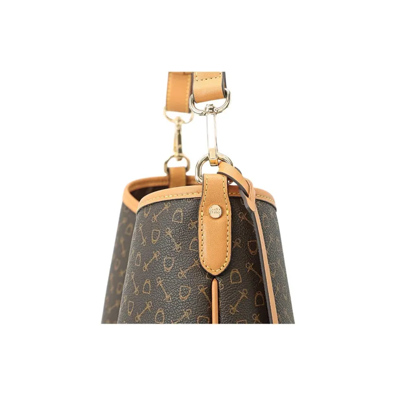Why Cow Leather Tote Bag, Shopping Bag, Handbag, Shoulder Bag Tubas Women's Coffee-6