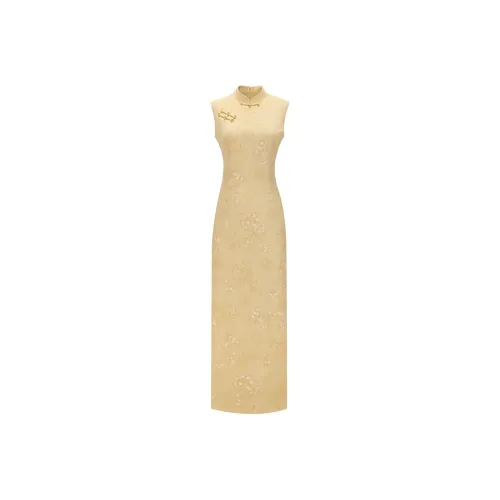 PAZZO Sleeveless Dresses Women's Light Yellow