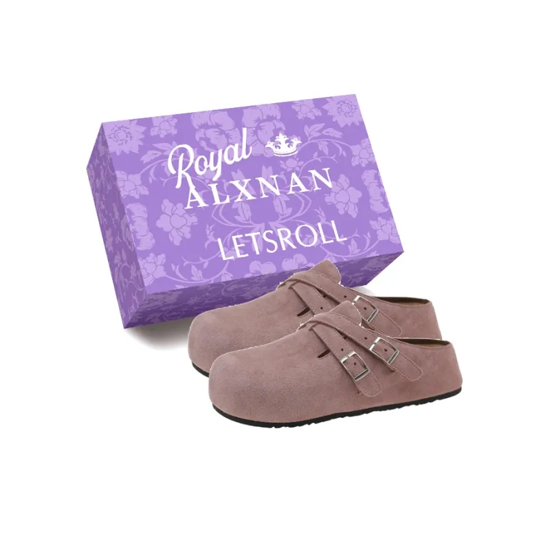 Alxnan Quiet Closed Toe Slippers Women's Box-0