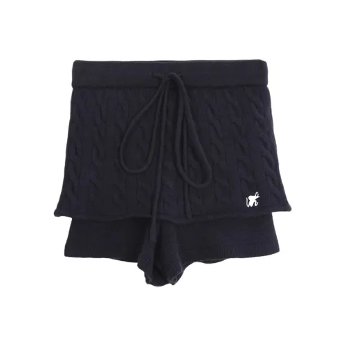 WEEKEND HUB Casual Short Skirts Women's Navy Blue