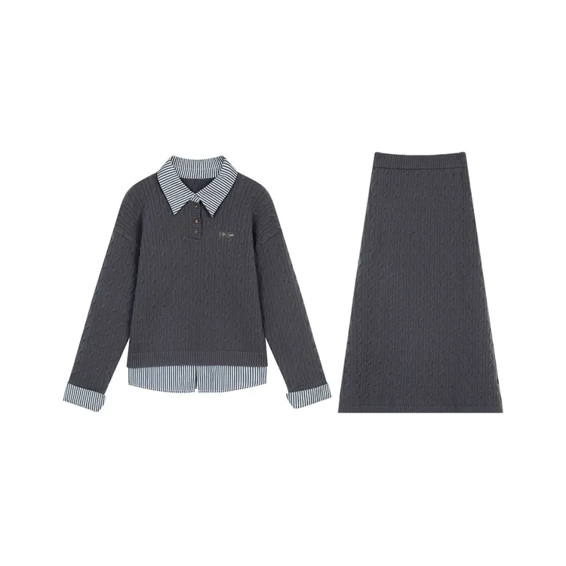 ELF SACK Two Piece Skirt Sets Women's-4