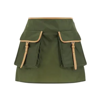 PRADA Cargo Short Skirts Women's Green