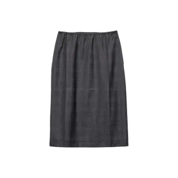 PRADA High Waist Straight Hem Skirt