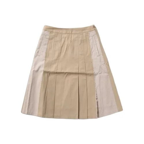 A BATHING APE Women's Pleated A Line Skirt Beige