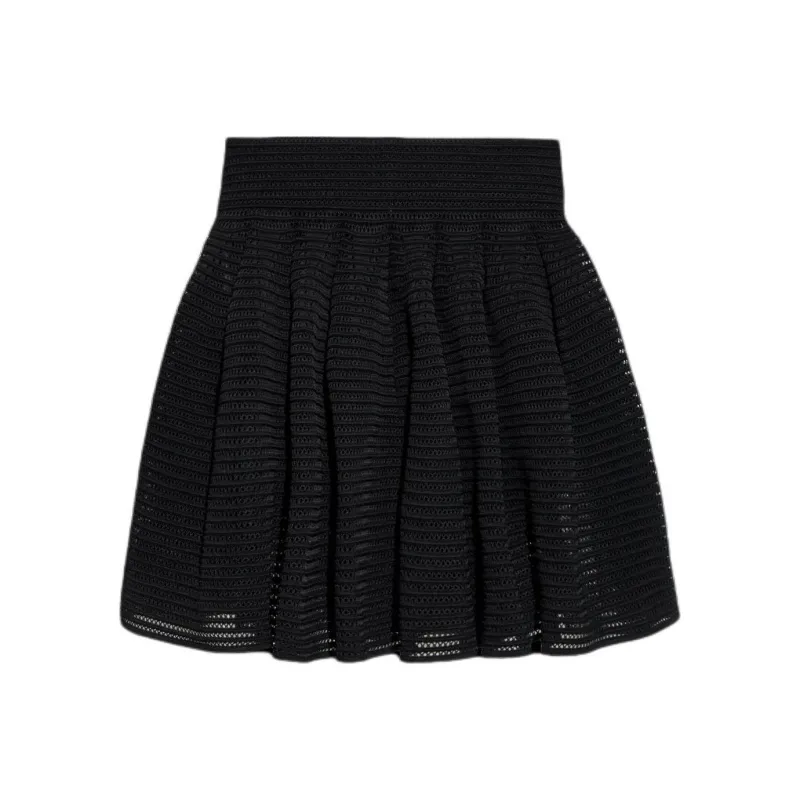 Alaia Crinoline Knitted Mini Skirt-0