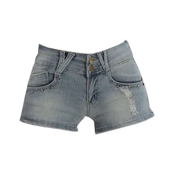 Concubine Zhu Denim Shorts Women's Nai Blue