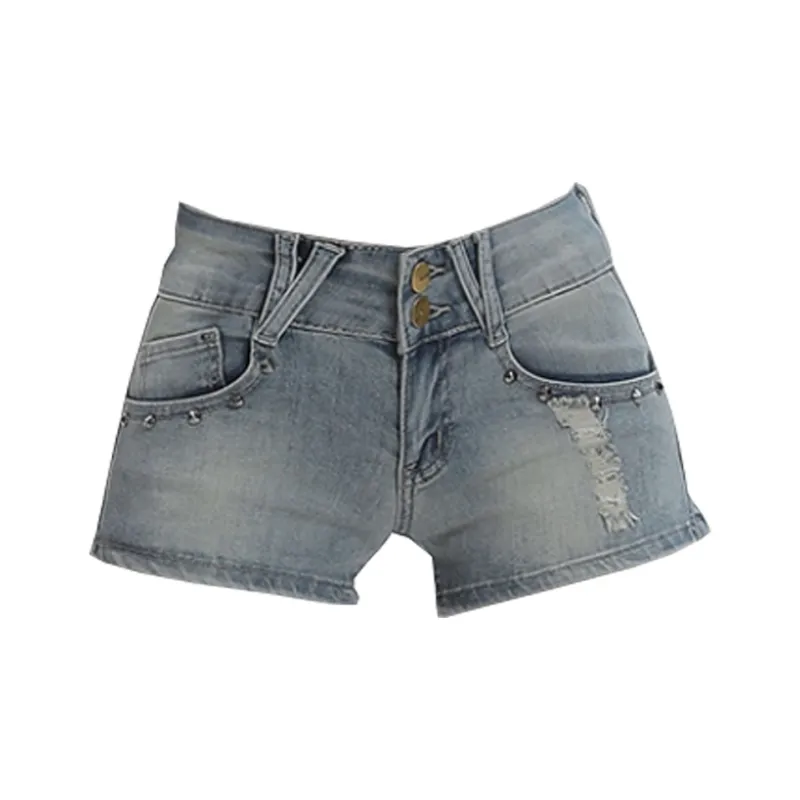 Concubine Zhu Denim Shorts Women's Nai Blue-0