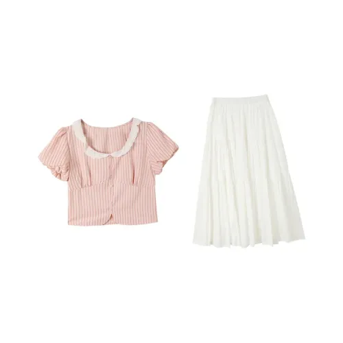 ETSE Two Piece Skirt Sets Women's