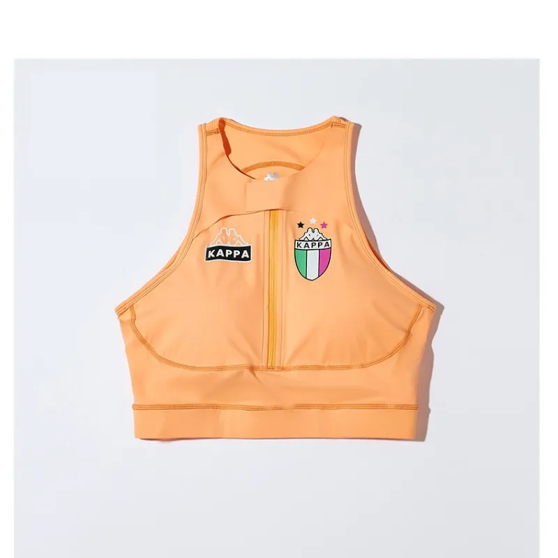 Kappa Sport Vests Women's Black Neon Orange Yellow-4