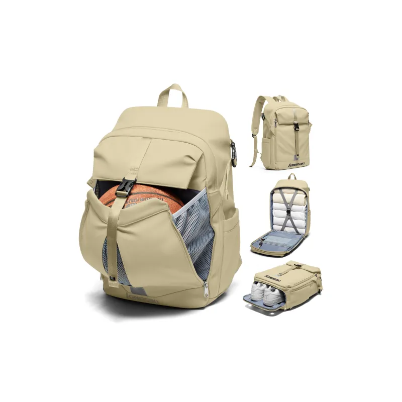 Kawasaki Fabric Backpack Helmet Bag Ball Bag Unisex Multicolor-19