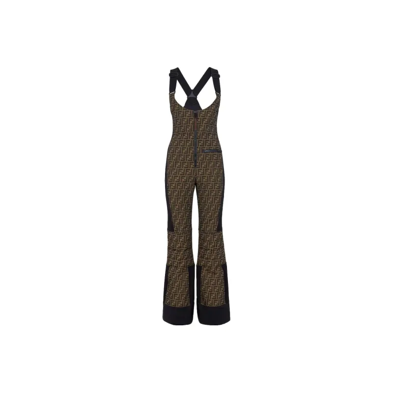 FENDI One Piece Ski Suits Women's Brown-0