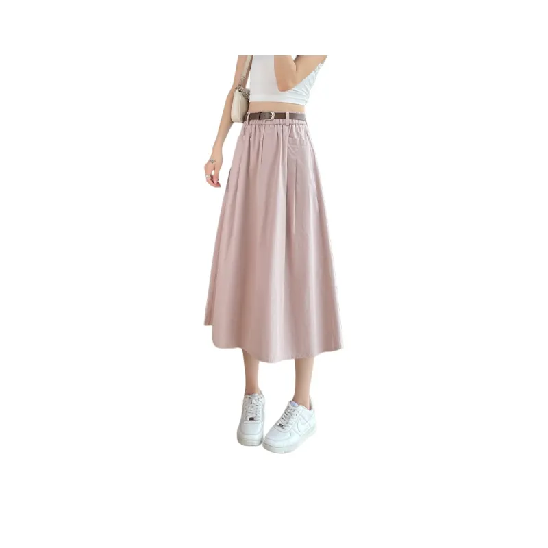 SITOL Casual Short Skirts Women's Pink-0
