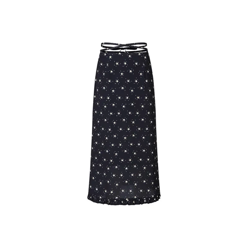HERLIAN Casual Long Skirts Women's Black-0